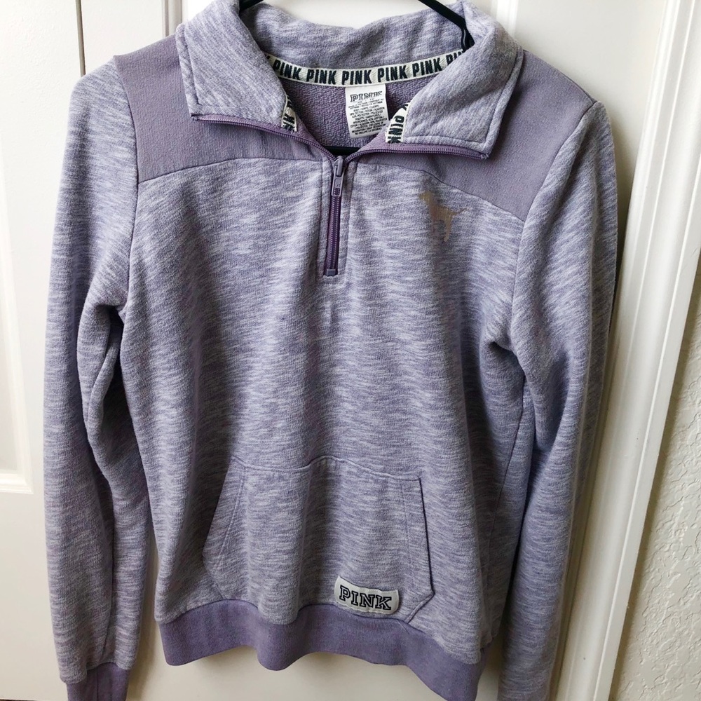 Lavender Victoria’s Secret Pink 1/4 ZIP Jacket